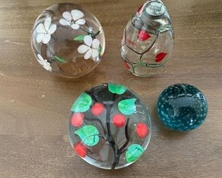 Glass Eye Paperweights 