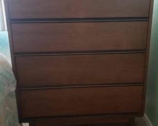 walnut chest of drawers