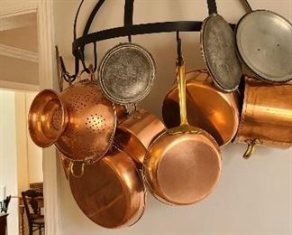 Tin lined copper cookware