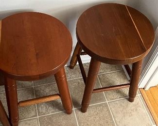 2 low stools