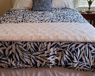 Q- size bed/ bedding & mattress included free