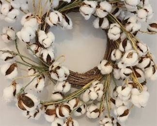 Cotton wreath