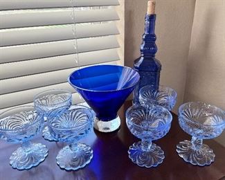 Blue Glassware