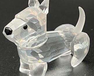 Retired Swavarovski Crystal Dog
