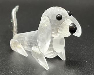 Retired Swavarovski Crystal Dog