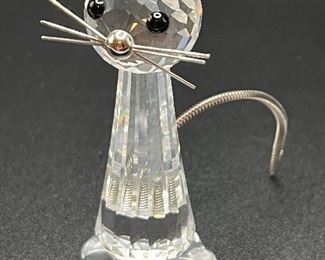 Retired Swavarovski Crystal Cat