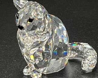 Retired Swavarovski Crystal Cat