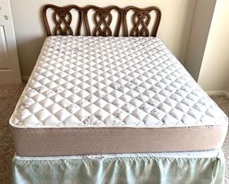 White Furniture Queen Headboard $150 and Northwestern Queen Mattress & Box Spring Set $250