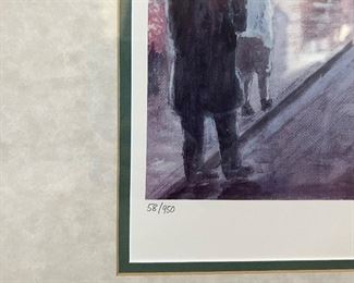 1995 Signed and Numbered 58/950 Print "Saratoga Twilight" by S.F. San Pedro 