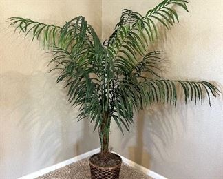 Large Artificial Plant with Basket
