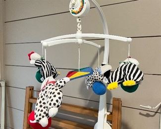 Vintage Wind-up Baby Crib Mobile