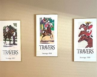 Travers Saratoga Springs 1997-1999 Race Horse Art by Greg Montgomery.  17" x 33".  $95 each