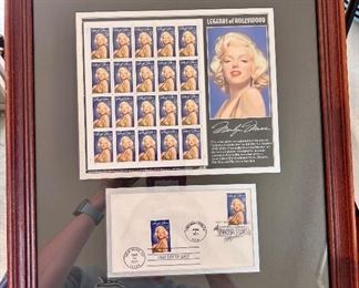 1997 Framed Marilyn Monroe Stamp and First Day Issue Envelope - $75