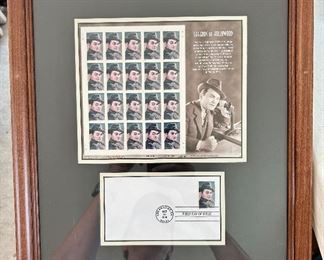 2000 Framed Edward G. Robinson Stamp and First Day Issue Envelope - $75