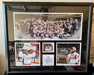 Limited Edition 18/250 Washington Capitols Hockey Championship Framed Commemoratives