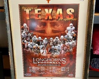 UT Football - The Eyes of Texas are Upon You Framed Art $120