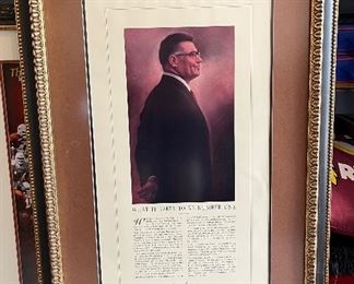Large Vince Lombardi "What it Takes to be Number One" Framed Wall Art Poster $100