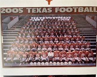 3 Seasons of UT Football Ball 2005-2007 signed by every player and coach Mack Brown.  Includes the year they won the championship.  Notable players include Vince Young, Colt McCoy, Michael Huff, Jordan Shipley and Brian Orakpo.  $800