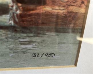 Signed and Numbered 132/950 w/COA.  "Door Series I" by Deborah DuPont