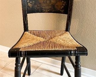 Antique Strawbottom Chair