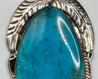 Sterling Turquoise Pendant