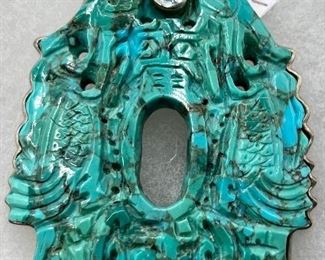 Sterling Turquoise Pendant