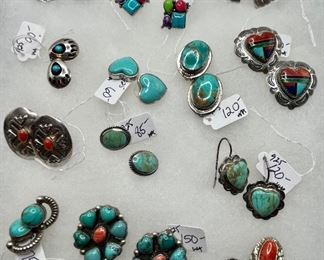 Sterling Turquoise Earrings