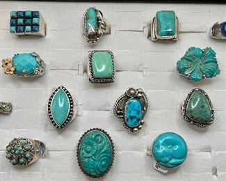 Sterling Turquoise Rings