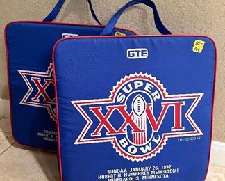 SuperBowl XXVI Seat Cushions