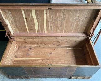 Vintage Cedar-Lined Trunk