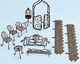 Miniature Metal Garden Set - New in Box