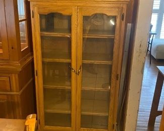 Oak Gallery cabinet