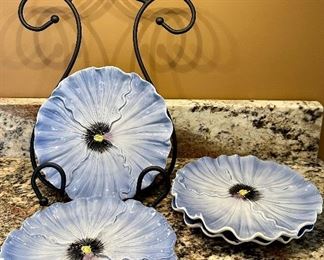 Lavender Flower Plates