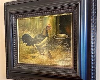 Oil on Canvas Painting by P. Bles