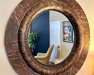 Pottery Barn Rustic Round Mirror