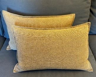 Pottery Barn Pillows, Washed Grainsack, Toffee