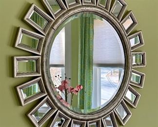 Contemporary Silver Mirror