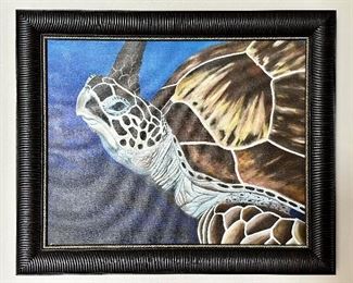Signed "Turtle" Oil on Canvas