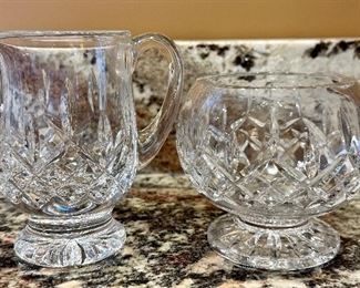 Waterford Sugar and Creamer