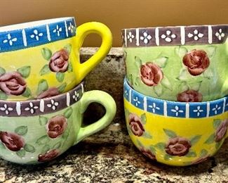 Crate and Barrel Coffee Mugs