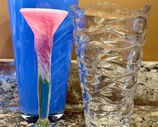 Vases, Art Glass Candle Stick