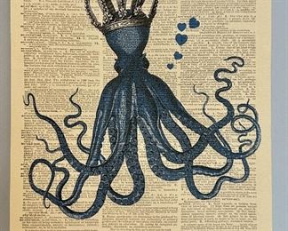 "Octopus" on Stretched Canvas