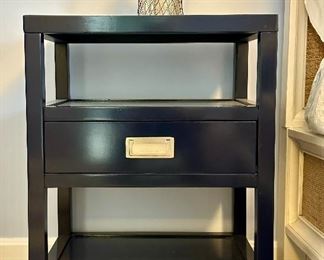 (2) Pottery Barn Night Stands, Navy Blue