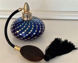 Signed Art Glass Perfume Bottle
