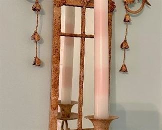 Mirrored Candle Sconce
