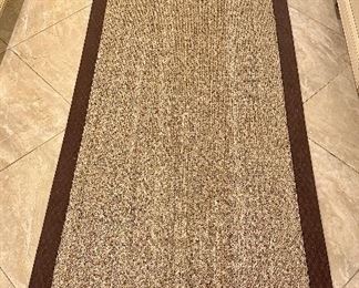 Sisal Runner with Brown Border