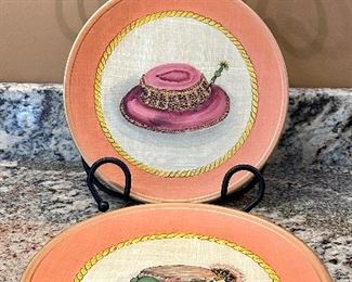 (2) Hand Painted Dishes