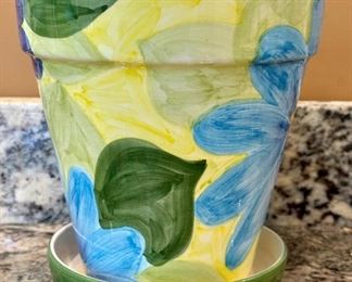 Hand Painted Flower Pot