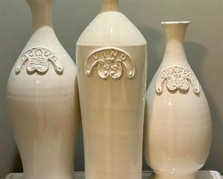 (3) Restoration Hardware Vases
