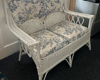 Wicker Loveseat